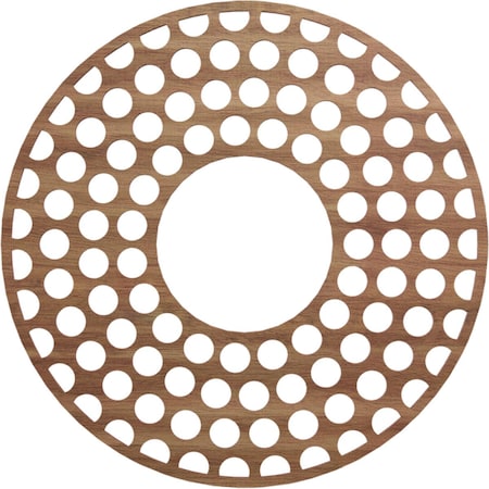 Ekena Millwork Fink Wood Fretwork Pierced Ceiling Medallion, Walnut, 24"OD x 8 3/4"ID x 3/8"T CMWP24X24X0375FFWA